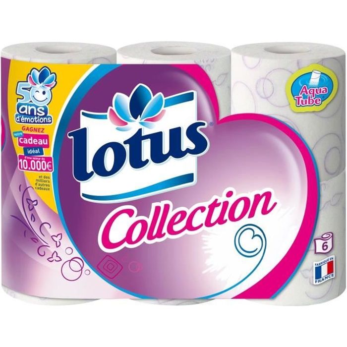 Papier hygiénique aquatube x 6 Lotus