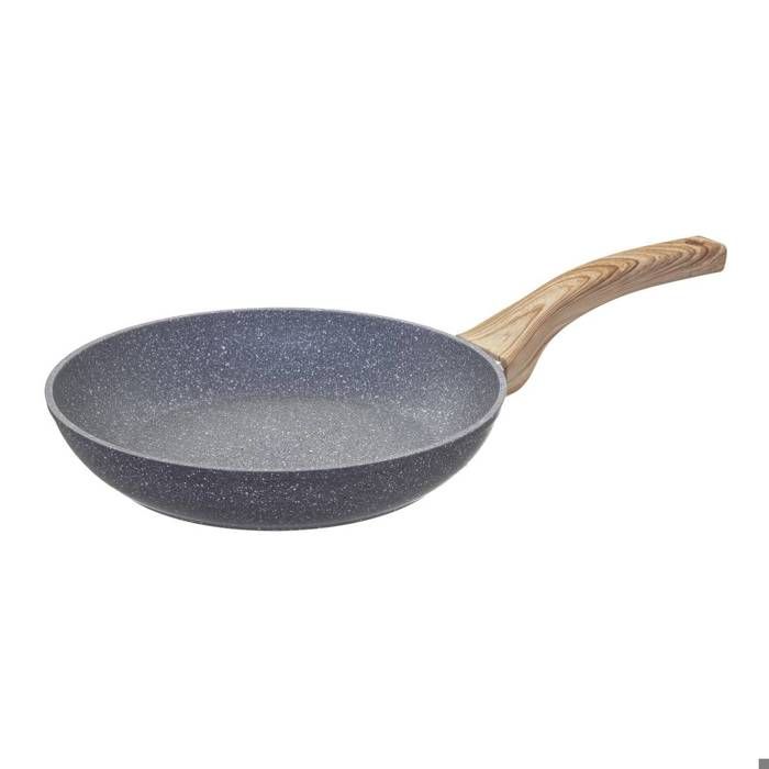 Secret de Gourmet - Poêle D 28 cm en Aluminium Forgé aspect pierre Ligne Nature