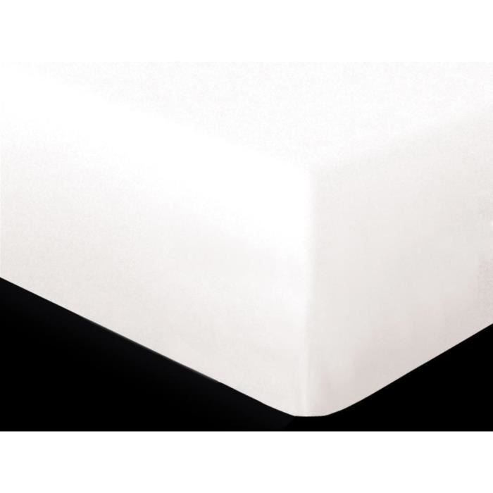 Protège matelas imperméable 160X200 cm BAMBOU par Soleil d'ocre. Pour grand lit 2 places (queen size)Bonnet de 30 cm qui s'adapte à