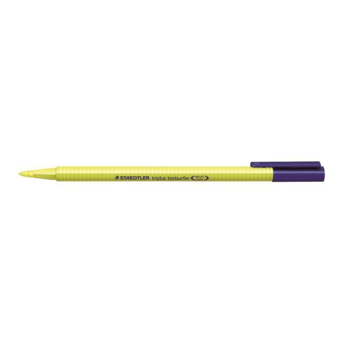 STAEDTLER triplus textsurfer Surligneur jaune encre pigmentée à base d'eau 1-4 mm trait fin