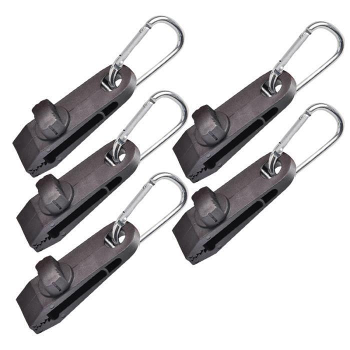 10pcs clips de bâche coupe-vent pour la randonnée en plein air TENTE DE CAMPING