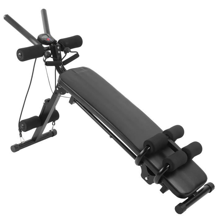 VGEBY Banc de Musculation Multifonction Abdominaux pour Haltère et Station à Dips 81x117cm