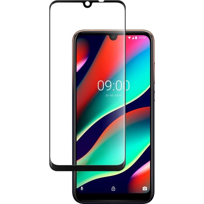 WIKO Verre trempé contour Noir pour Wiko VIEW 3 PRO