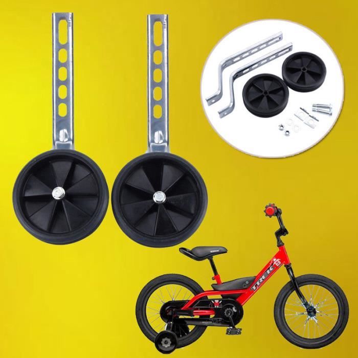 12- 20 pouces Roue de formation de vélo Roue auxiliaire de bicyclette PR enfant - Noir