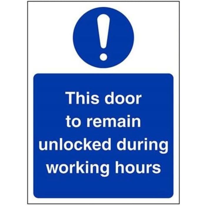 Cartello Tenere Chiusa Vsafety 18026 Af-r - Quadrato 100x100 Mm, Plastica Rigida Blu - 3