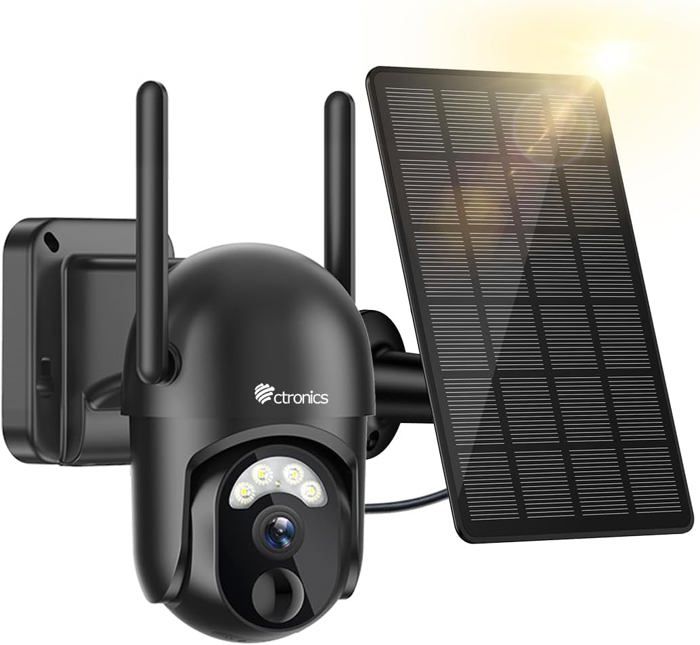 Caméra Surveillance WiFi Extérieur NETVUE - Batterie + Solaire, Vision Nocturne Couleur, Détection PIR/AI, Audio Bidirectionnel