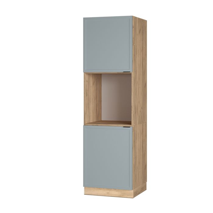 Meuble pour four Fame-Line 60cm ouvert Bleu clair-gris/Chêne de force doré Vicco 50892