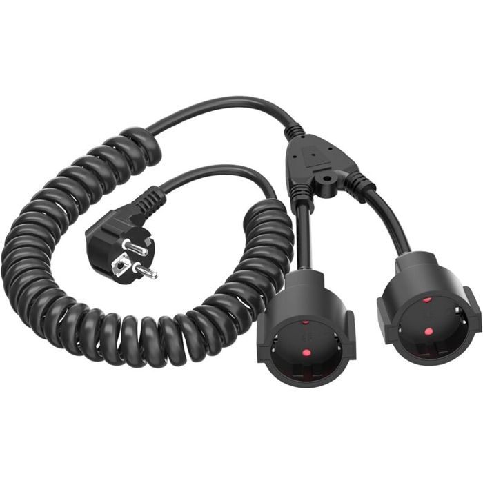 Fiche Triple Pour Prise, Rallonge Avec 3 Prises Schuko 16A/ 250V/ Max.3500W 3 En 1 Adaptateur De Prise Distribution A 3 Voies Ip44 Triple Prise Pour Maison Bureau Voyages 86445338