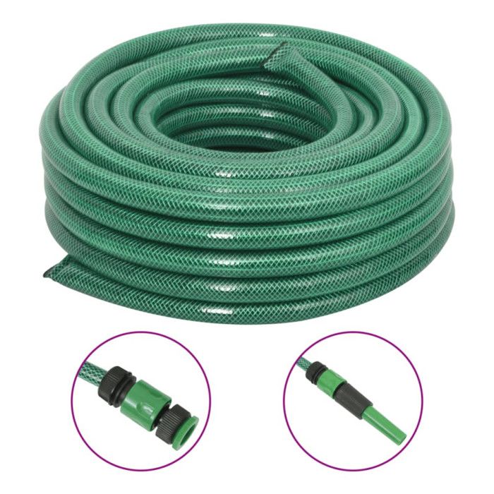 Vidaxl Tuyau d'arrosage avec raccords 50 m