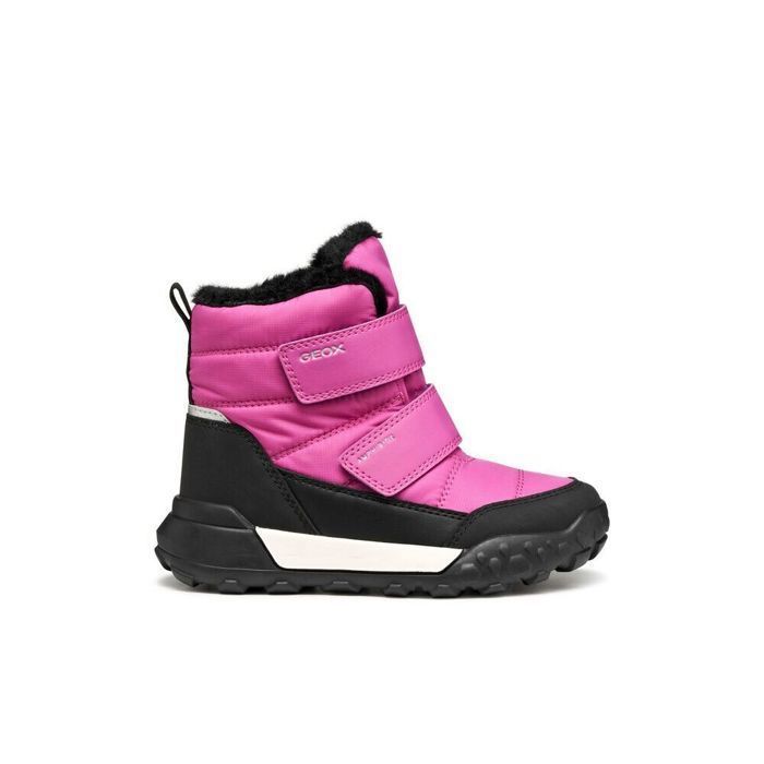 Bottes d'hiver bébé fille Geox Trekkyup ABX fuchsia/black