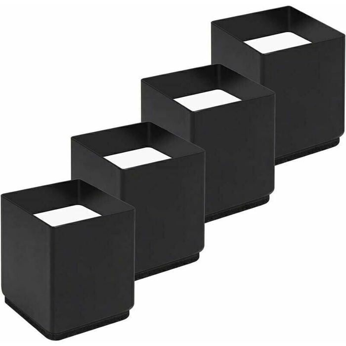 YumSur Lot De 4 Rehausseurs Buffet Acrylique Blanc - Présentoirs à Gâteaux Et Cupcakes Multi-tailles