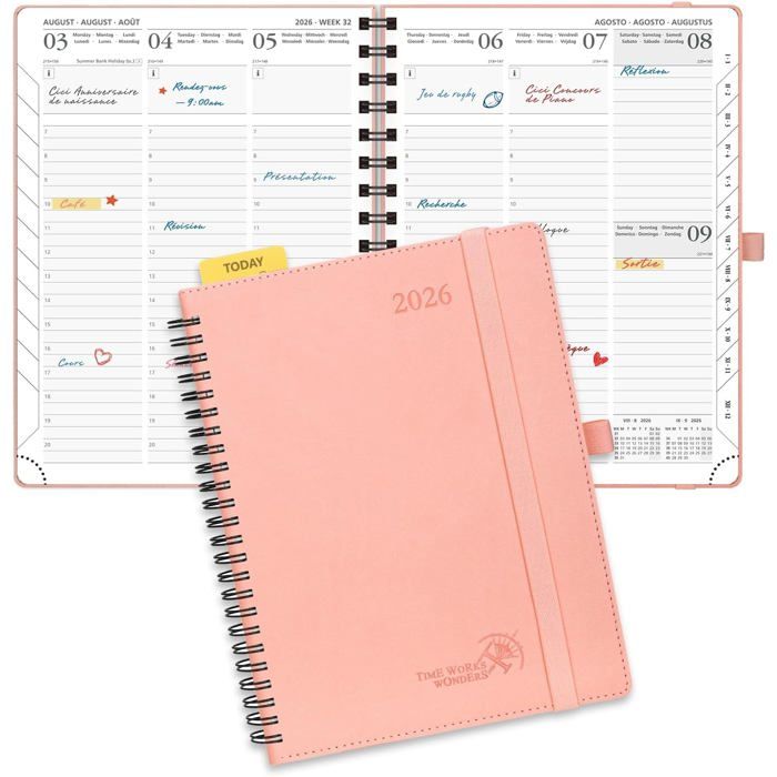 POPRUN Agenda de Poche 2023 Semainier 13 Mois 16,5 x 9 cm - Planner POPRUN Agenda de Poche 2023 Semainier 13 Mois 16,5 x 9 cm - Planner