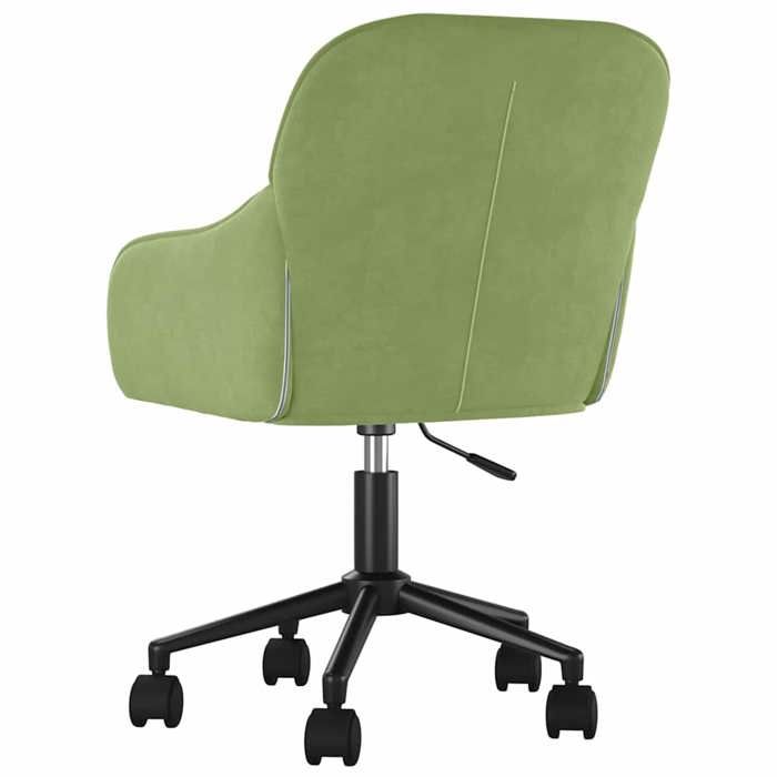 Sale 2026 Fauteuil pivotante de bureau - 1 PLACE - Vert clair Velours - 56x61x(78-86) cm DD582