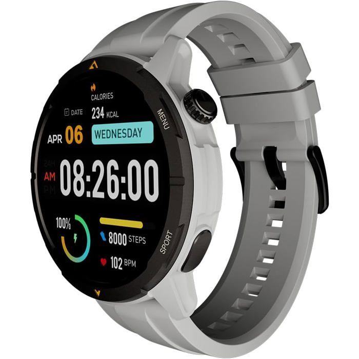 Blackview W90 Pro - Montre connectée AMOLED 1,43 pouces avec GPS, 900 mAh et plu