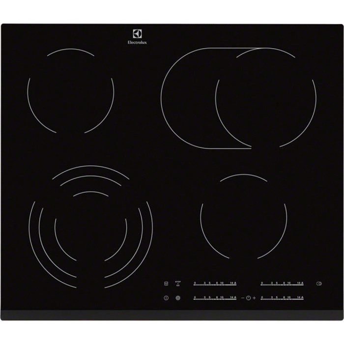 Plaque de cuisson vitrocéramique ELECTROLUX EHF6547FXK - vue 1