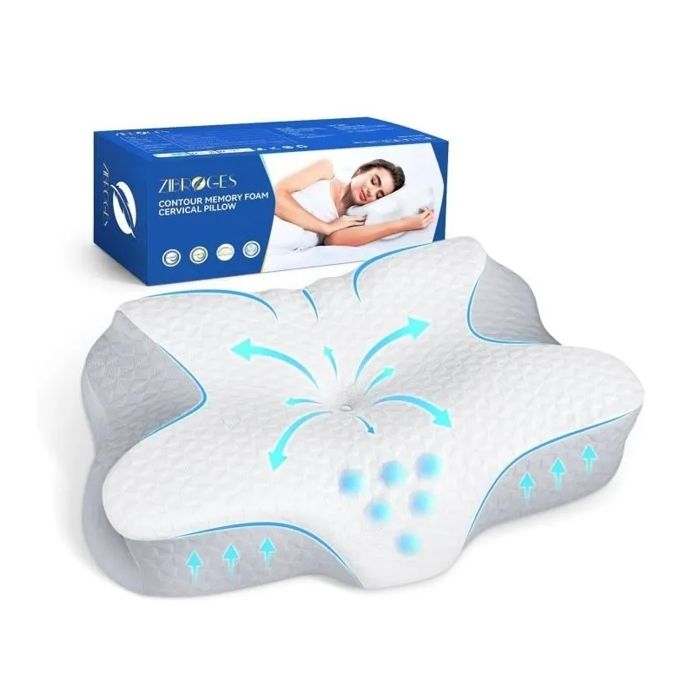 Oreiller Ergonomique Cervical Oreiller Mémoire de Forme en Mousse — free download