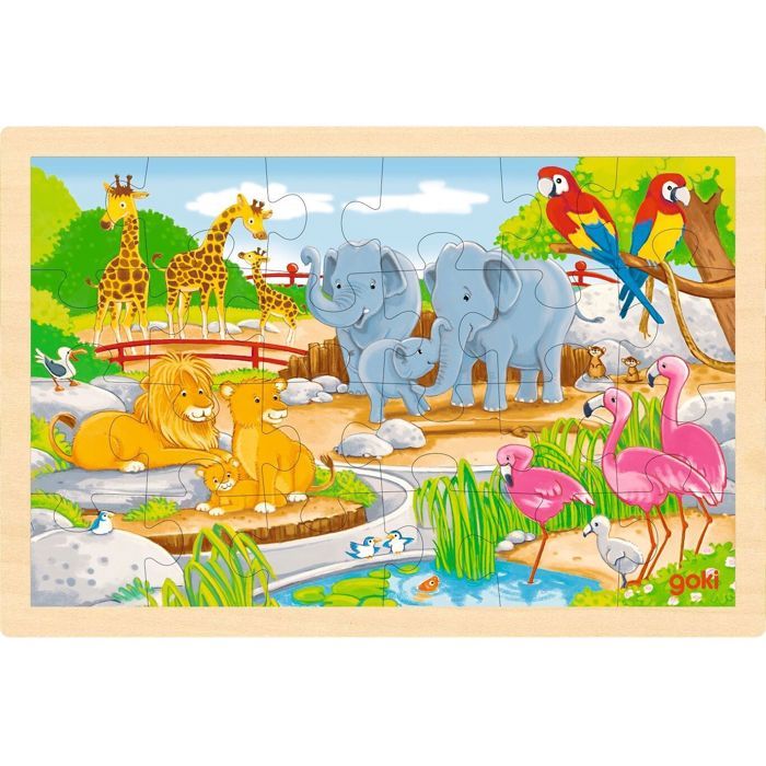 Goki - Puzzle réversible ferme et zoo 24 pcs - GOLLNEST & KIESEL Goki - Puzzle réversible ferme et zoo 24 pcs - GOLLNEST & KIESEL
