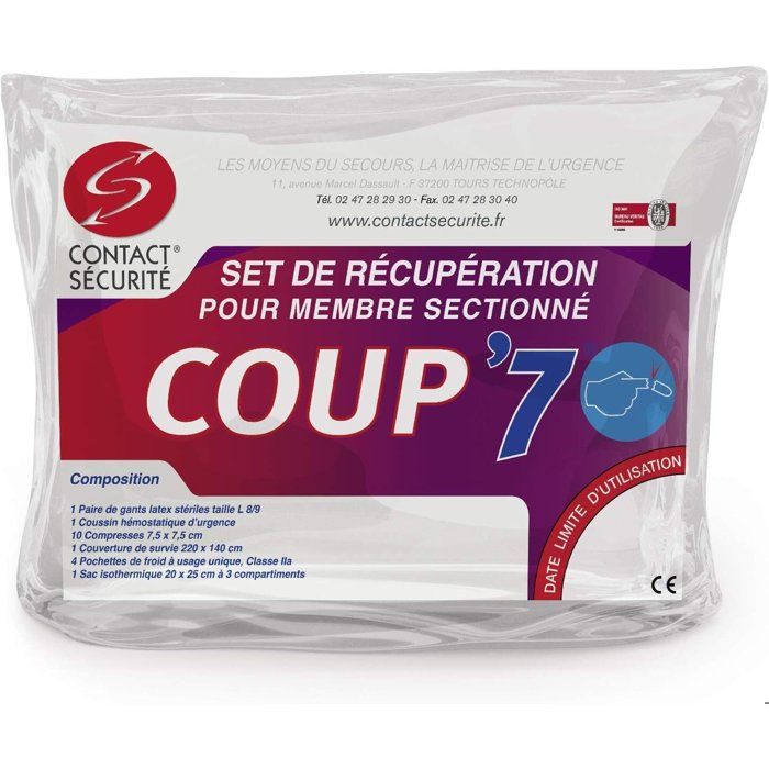 et d’urgence pour récupération de membre sectionné COUP’7
