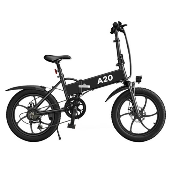 ADO A20 vélo pliant électrique 20 ''vélo de ville 350W Hall moteur à courant continu sans balais SHIMANO dérailleur arrière 7 vitess