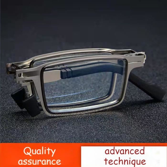 Lunettes De Lecture Anti-Lumière Bleue - Monture Léger Sans Cadre - Dioptries +1.0 à +3.5 - Pour Homme/Femme (Bleu)