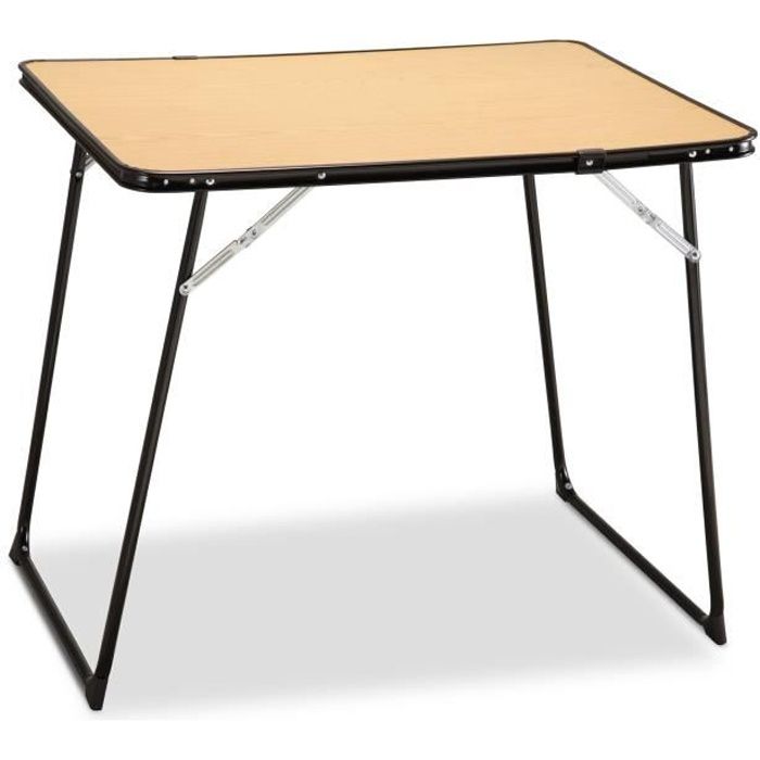 Eredu Table Pliante Camping 807 Ds 80 X 60 Cm Marron Et Noir