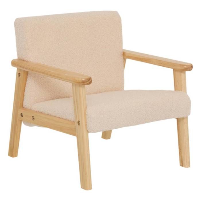 Fauteuil enfant Basile bois blanc - Atmosphera Créateur dintérieur Fauteuil enfant Basile bois blanc - Atmosphera Créateur dintérieur