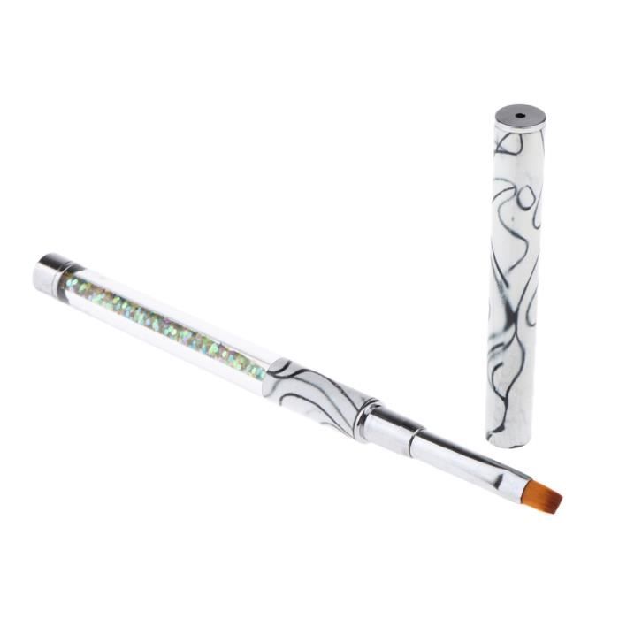 Polygel Liner Art Liner Pinceau Gel Uv Acrylique Vernis Peinture Dessin Stylo Blanc Achat Vente Stickers Strass 1 Pinceau De Peinture D Art Cdiscount