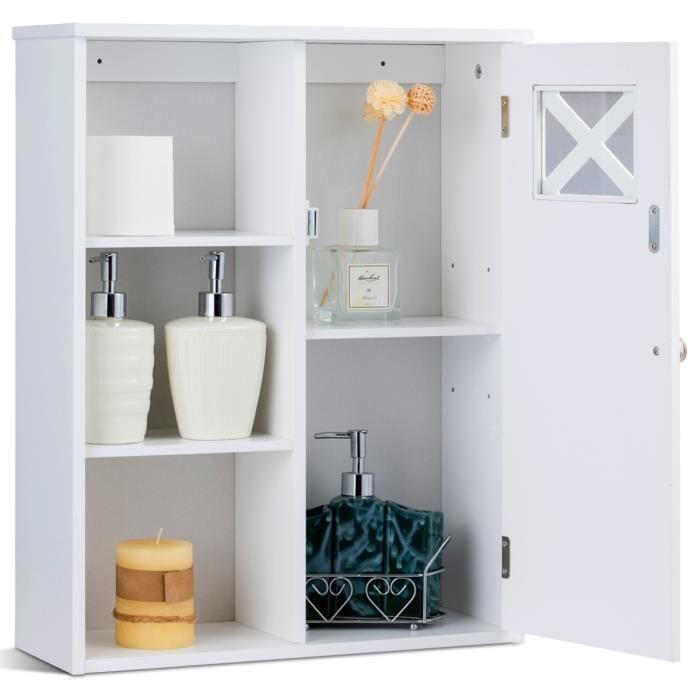 Armoire Murale Salle De Bain Avec Miroir Achat Vente Pas Cher