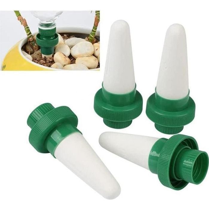 Cônes D’Arrosage Auto - 8 Pièces - Système Goutte à Goutte Pour Plantes En Vacances - Cône Argile + Tuyau