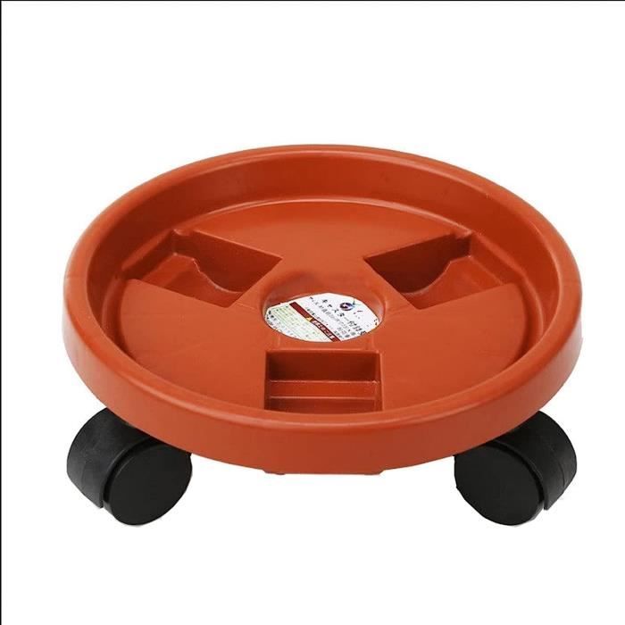 Porte Plante A Roulettes Réglable 40-58.5cm, Support De Pot De Fleur