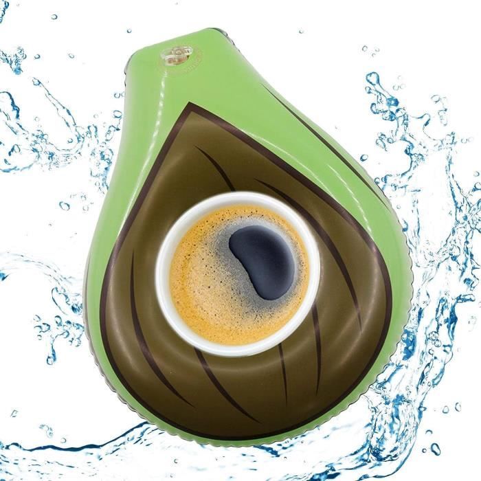 Plateau Flottant Gonflable Pour Piscine/plage - 6 Emplacements Pour Verres, Téléphone, Snacks - PVC - 12