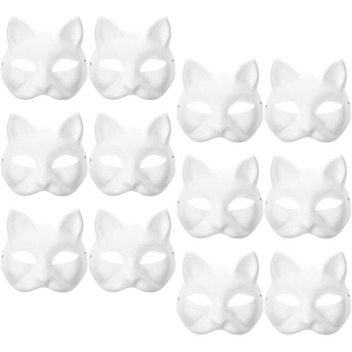 Acheter Masques de boule masqués de chat, 5/1 pièces, bricolage