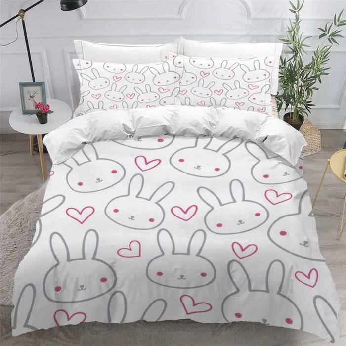 Housse De Couette Tracteur 240X260 Cm 2 Personnes 3 Pièces Ultra Doux