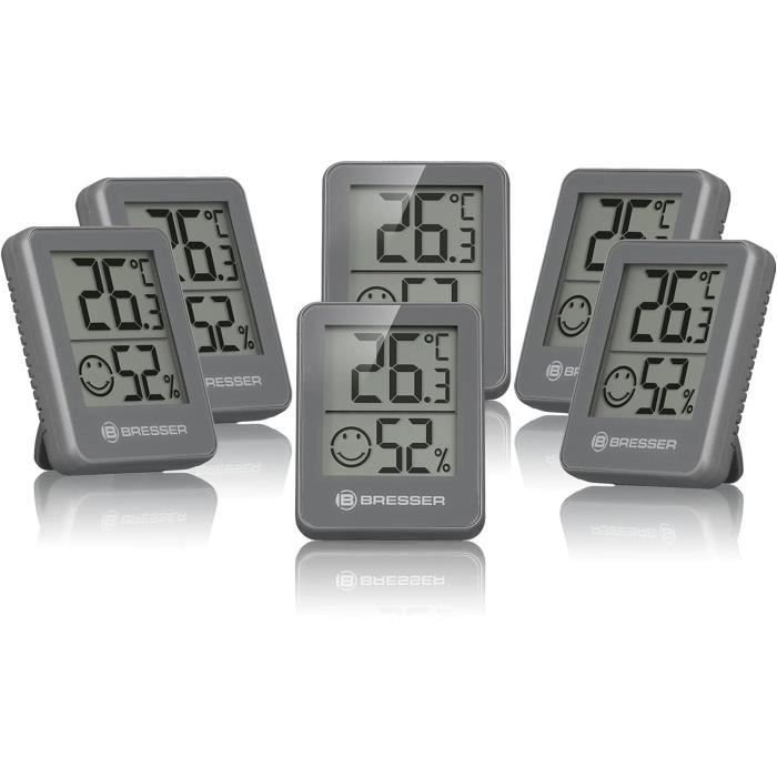 Temeo Hygro Lot de 3 Indicateurs Thermo-hygrométriques À Poser Debout