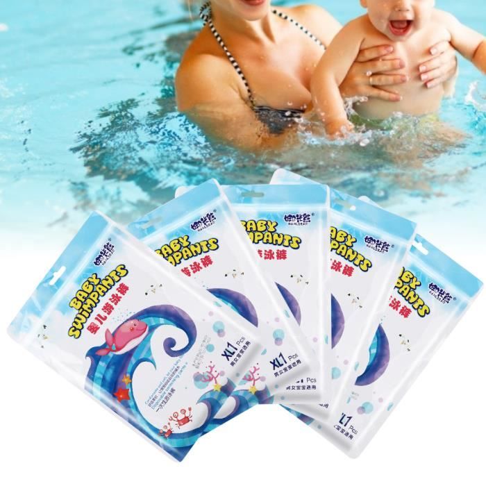 5pcs Couche De Natation Pour Bebe Jetable Impermeable A L Eau Elastique Couche Culotte De Bebe Anti Fuite Xl 11 17kg Cdiscount Puericulture Eveil Bebe