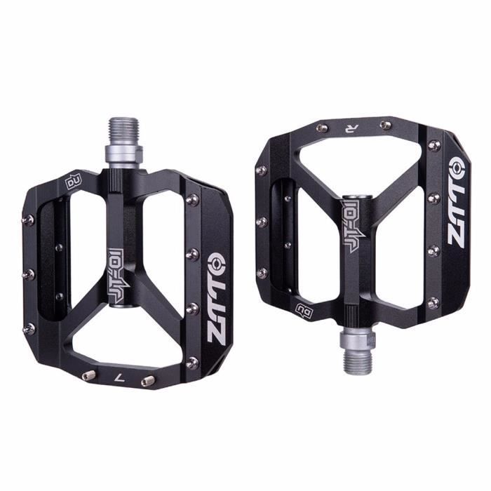 Pédales VTT Plateforme Compatibles SPD - Double Face, Tension Réglable, Avec Cales Et Matériel