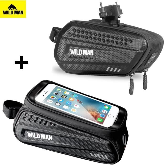 Sac Pour Velo No2196 Es3 Es7sac Velo Homme Sauvage Etanche Pluie Sac Velo 6 5 Pouces Telephone Portable Velo Haut Tube Guidon Sacs Prix Pas Cher Cdiscount