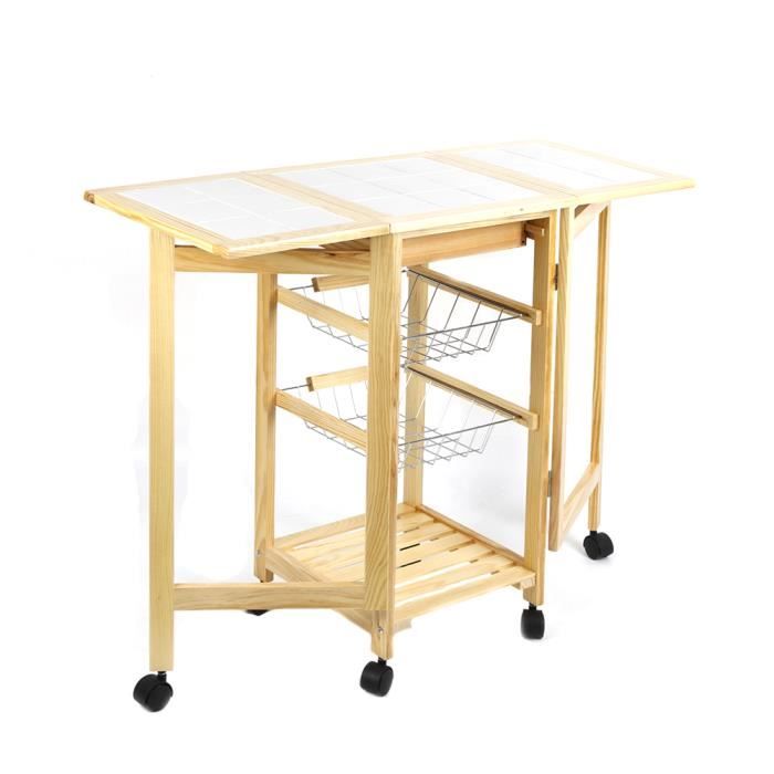Get Desserte Roulante Chariot De Cuisine En Bois Plans De