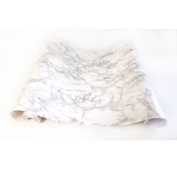 2 M x largeur 67 cm gris blanc effet marbre STICKY DOS PLASTIQUE Vinyle Auto-adhésif 