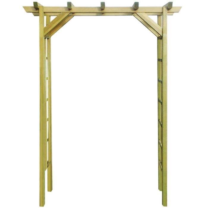 arches treillages tonnelles et pergolas de jardin tonnelle arche de rose 150 x 50 x 200 cm en bois impregnes cdiscount jardin