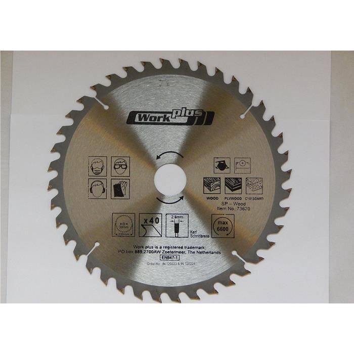 Lame De Scie Circulaire Pour Bois HIKOKI 752416 165x30x1,6mm 18 Dents