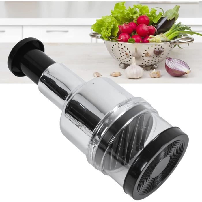 Presse-Ail Multifonction En Acier Inoxydable – Hachoir Manuel Oignons Ail Gingembre – Facile à Nettoyer Et Ergonomique
