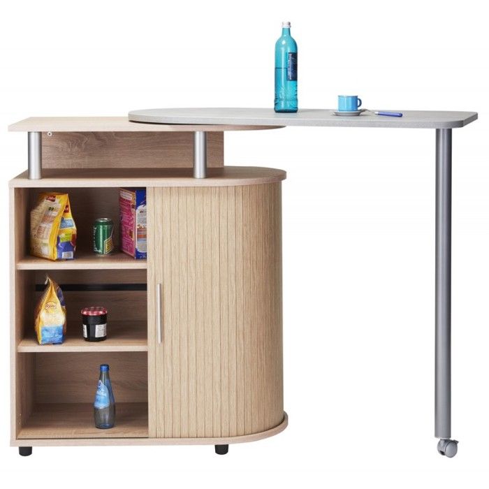 Desserte De Cuisine Et Table Pivotante Chene Achat Vente