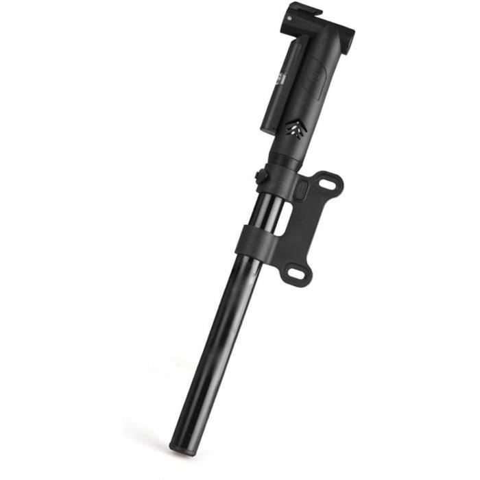 Pompe à Vélo AMZOON Avec Manomètre – Aluminium, Tuyau Rallongé, Pour Valves Schrader Et Presta