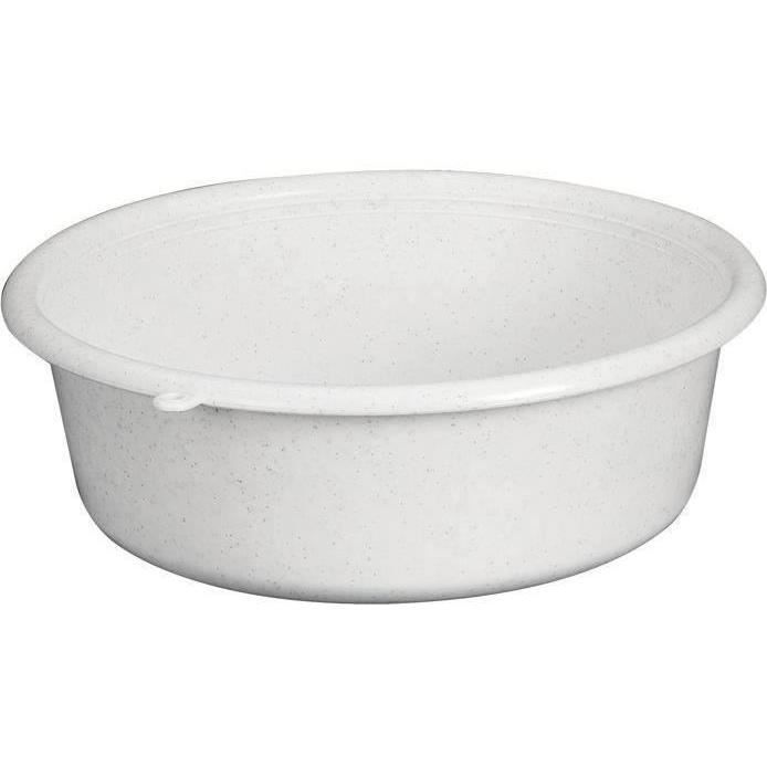 ALUMINIUM ET PLASTIQUE - Cuvette ronde Ø28x10cm 4l Gris moucheté