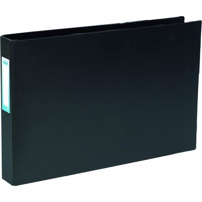 ARIANEX Classeur Format A3 à L’italienne à 4 Anneaux En D En Balacron Rouge 3300392091042