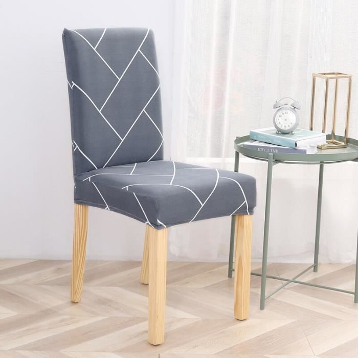 Housses De Chaise O'woda 6 Pièces - Tissu Élastique Spandex Lavable Pour Déco Maison Ou Hôtel