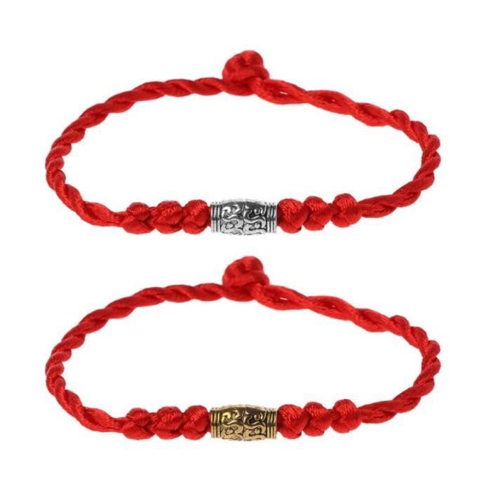 25 pcs bracelet porte-bonheur traditionnel tibétain fil rouge chaîne amulette couple bracelet bijoux pour femmes hommes