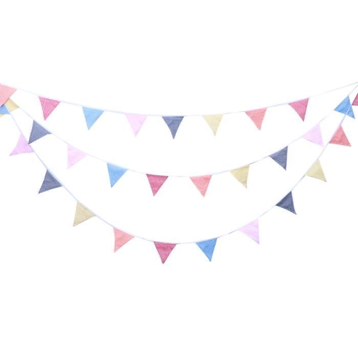 Guirlande Fanions Triangle 300 Pièces 200m - Banderole Multicolore Imperméable Pour Fêtes Et Mariages