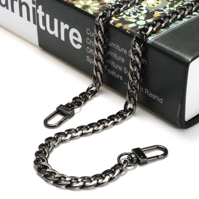 2pcs Noir Sac Bandoulière Remplacement Poignée Tressé Corde Sac à main bandoulière